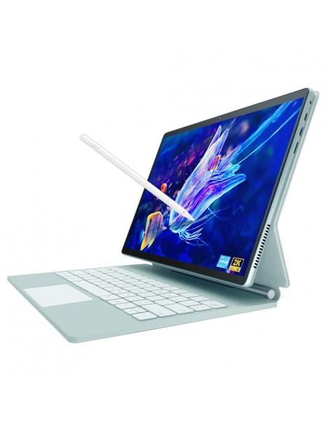 DERE T30 PRO 2-in-1 Laptop 13 pollici 2K IPS Touch Screen Tablet PC/Tastiera magica Penna stilo 16GB DDR4 512GB SSD - Verde Bestseller