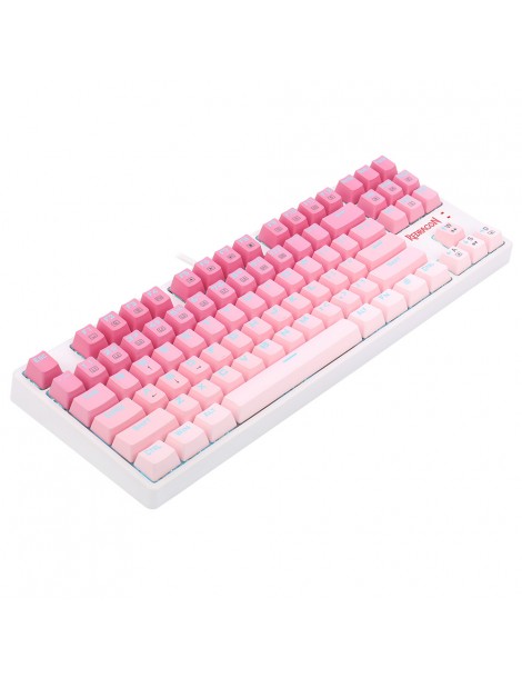 K576W-GP DAKSA TKL Tastiera meccanica cablata 87 tasti Gradient PBT Keycap Red Switch - Rosa Latest stili