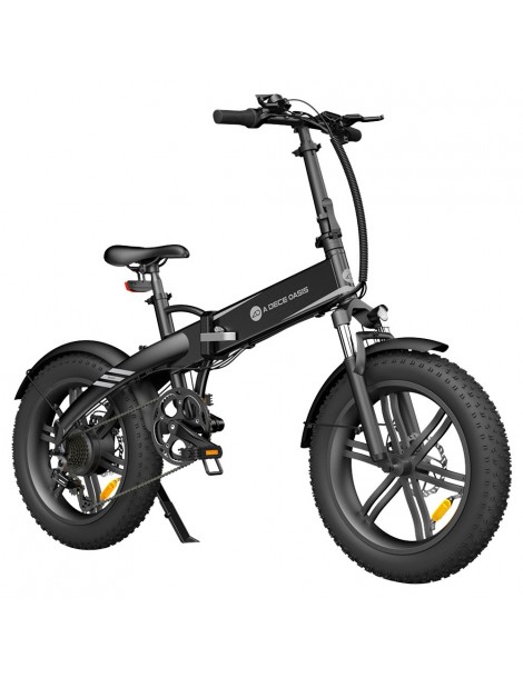 ADO A20F Bestia pieghevole E-bike 250W DC Brushless Motore 25km/h 36V 14.5Ah Batteria 20*4.0 Pneumatici Sensore di coppia-Nero Esporta salva