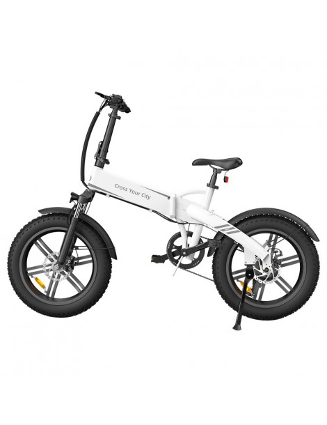 ADO A20F Bestia Pieghevole E-Bike 250W DC Brushless Motore 25km/H 36V 14.5Ah Batteria 20*4.0 Pneumatici Sensore Di Coppia-Bianco Black Friday Prezzi