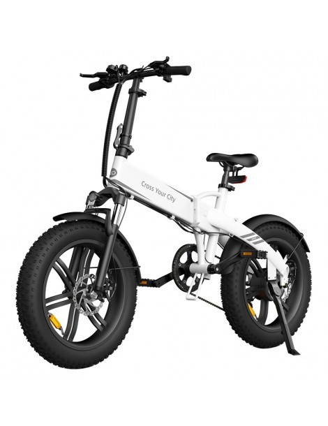 ADO A20F Bestia Pieghevole E-Bike 250W DC Brushless Motore 25km/H 36V 14.5Ah Batteria 20*4.0 Pneumatici Sensore Di Coppia-Bianco Black Friday Prezzi