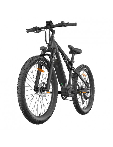 GOGOBEST GM27 Bicicletta elettrica 48V 350W Motore centrale Freno a disco idraulico - Nero Nuovo