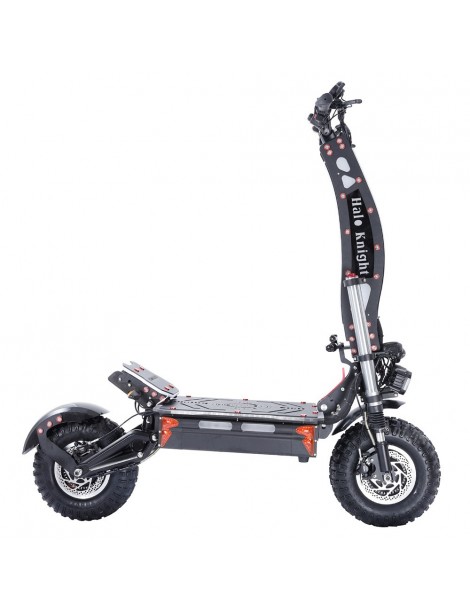 Halo Knight T107 Max 14 pollici Off-Road Pneumatici Scooter elettrico pieghevole 2*4000W Motori 72V 50Ah Batteria Qualità