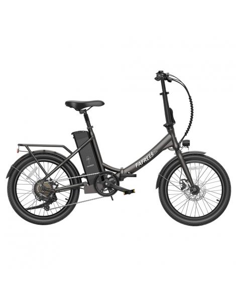 Fafrees F20 Lasting Bici Elettrica Pieghevole Motore 250W Batteria 36V 18.2Ah Pneumatici 20*1.95'' - Nero Qualità Garantita