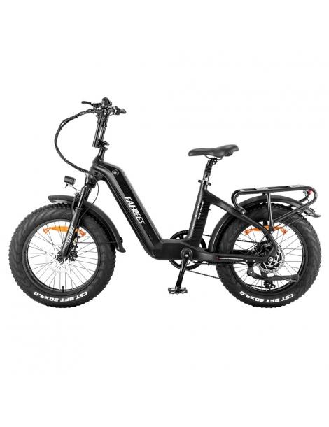 FAFREES F20 Master E-bike 20*4.0 pollici pneumatico 500W trazione posteriore 25km/h velocità massima-Nero Shopping Online