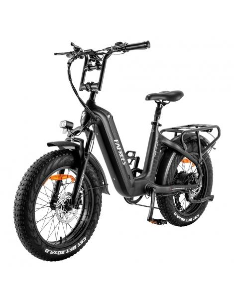 FAFREES F20 Master E-bike 20*4.0 pollici pneumatico 500W trazione posteriore 25km/h velocità massima-Nero Shopping Online