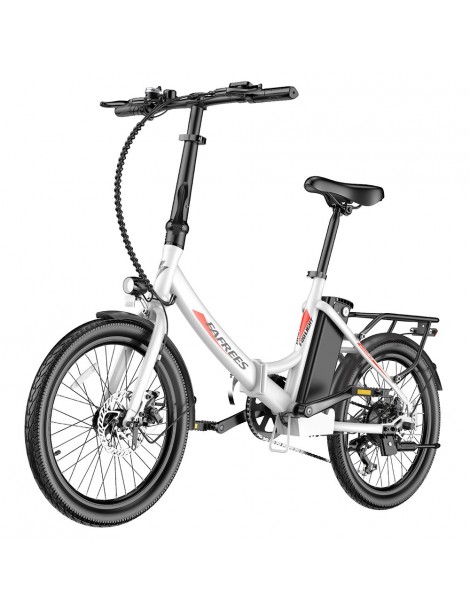 FAFREES F20 Light 20*1.95'' Pneumatico Bicicletta elettrica pieghevole da città motore 48V 250W batteria 14.5Ah - Bianco Online
