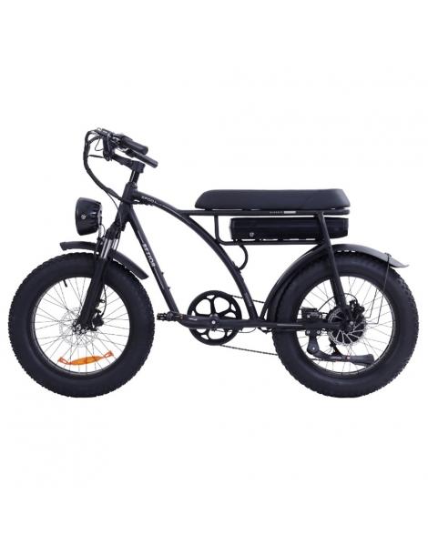 BEZIOR XF001 Plus Bicicletta elettrica pneumatico 20*4.0in motore 48V 1000W velocità massima 45km/h 17.5Ah - Nero Opaco Outlet