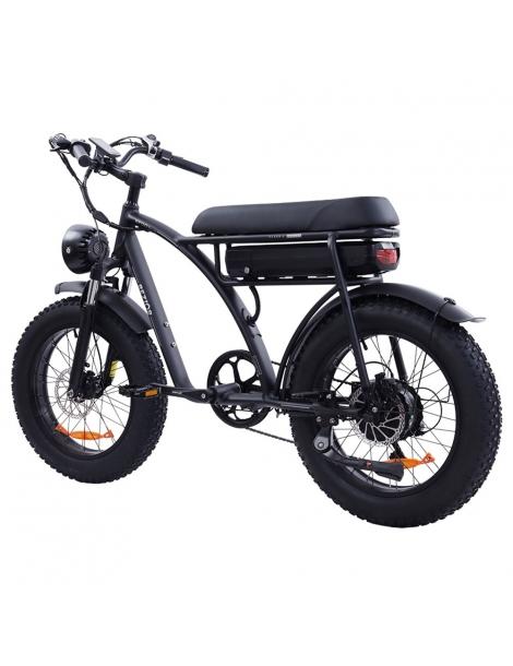 BEZIOR XF001 Plus Bicicletta elettrica pneumatico 20*4.0in motore 48V 1000W velocità massima 45km/h 17.5Ah - Nero Opaco Outlet