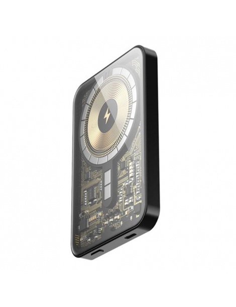 HINOVO MB1-5000xb Banca di potenza magnetica portatile senza fili 5000mAh stile Cyberpunk Offerta speciale