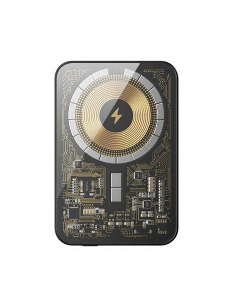 HINOVO MB1-5000xb Banca di potenza magnetica portatile senza fili 5000mAh stile Cyberpunk Offerta speciale