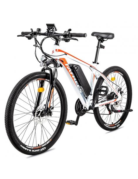 FAFREES Bici elettrica da 26 pollici 250 W con batteria agli ioni di litio da 36 V 10 Ah SHIMANO 21 velocità-Bianco Sconti VIP