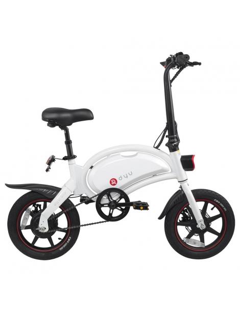 DYU D3+ ciclomotore elettrico pieghevole con pneumatici da 14" motore senza spazzole da 240W batteria 10AH - Bianco Offerta settimanale