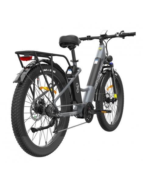 GOGOBEST GF850 26 * 3 pollici pneumatici bicicletta elettrica con motore centrale 500W motore 2 * 10.4Ah batterie - Grigio Ultimo giorno