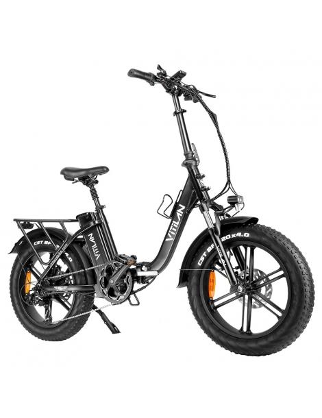 Vitilan U7 2.0 Bicicletta elettrica pieghevole ruote grasse da 20*4.0 pollici motore da 750W batteria 48V 20Ah - Nero Fino al 50% di sconto