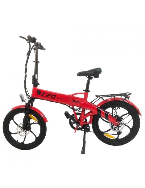 PVY Z20 Pro Bici Elettrica Pieghevole Motore Hub 250W Batteria 36V 10.4Ah Pneumatico 20 Pollici 25km/h 100km - Rosso Sostegno trimestrale