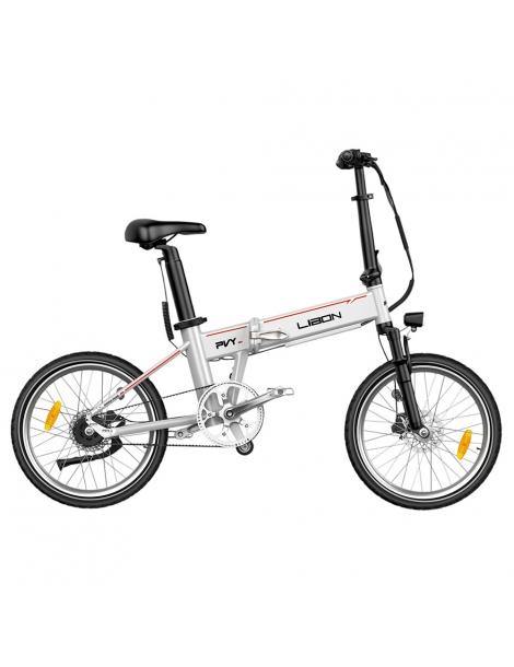 PVY LIBON Bicicletta elettrica pieghevole da città motore 500W 36V 20.4Ah pneumatici 20*2.5” 25km/h 260km - Argento Super sconto
