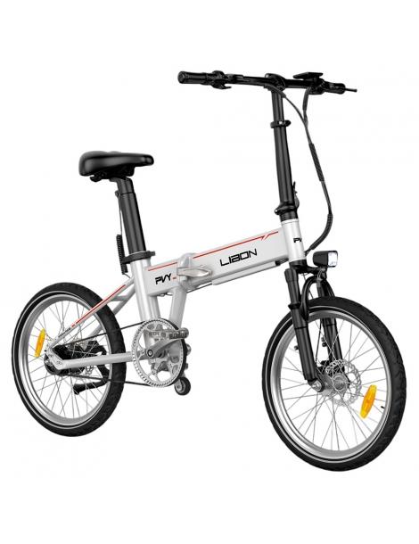PVY LIBON Bicicletta elettrica pieghevole da città motore 500W 36V 20.4Ah pneumatici 20*2.5” 25km/h 260km - Argento Super sconto