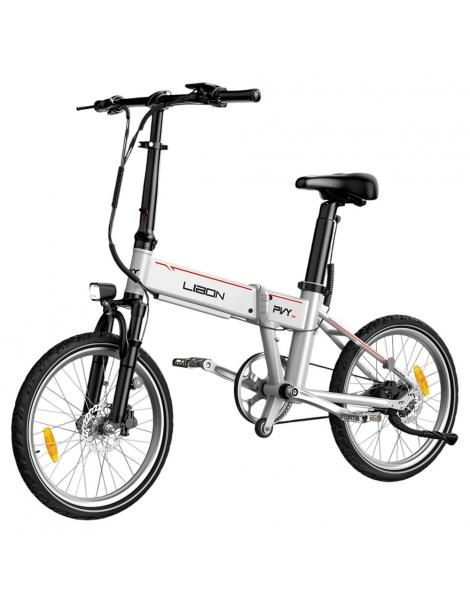PVY LIBON Bicicletta elettrica pieghevole da città motore 500W 36V 20.4Ah pneumatici 20*2.5” 25km/h 260km - Argento Super sconto