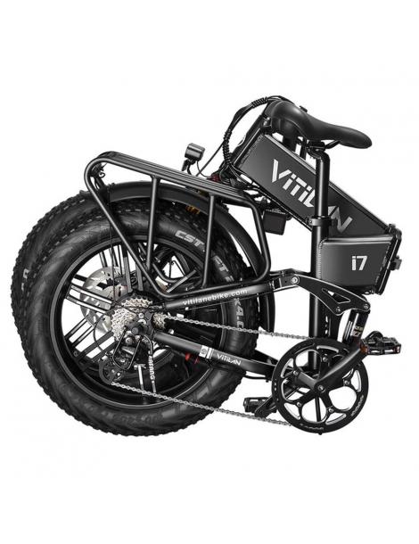 Vitilan I7 Pro 3.0 Bicicletta elettrica motore 750W 48V 20Ah pneumatico grasso 20*4.0 pollici 45km/h 80Nm 110km - Nero Officina