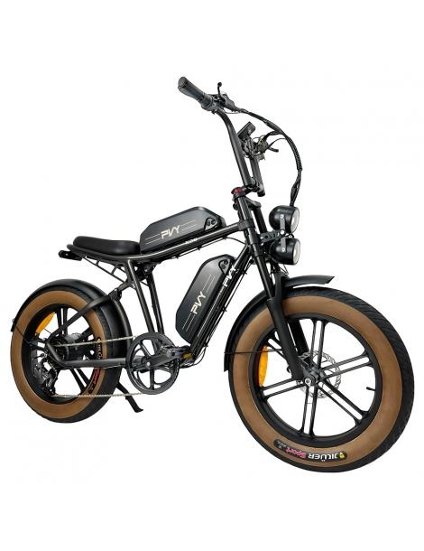 PVY X20 Mountain Electric Bike motore 1000W doppia batteria 48V 30Ah copertone 20*4.0'' 50km/h 200km 100N.M - Nero Limitato a 3 giorni