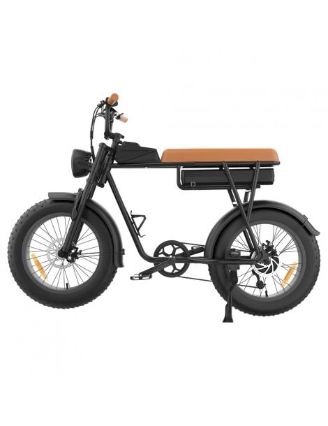 YAMALI FXH-006 Bicicletta elettrica Motore 1000W Batteria 48V 20Ah Pneumatici grassi 20*4'' - Marrone Black Friday Prezzi