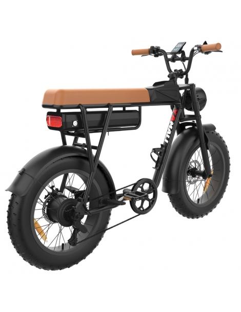 YAMALI FXH-006 Bicicletta elettrica Motore 1000W Batteria 48V 20Ah Pneumatici grassi 20*4'' - Marrone Black Friday Prezzi