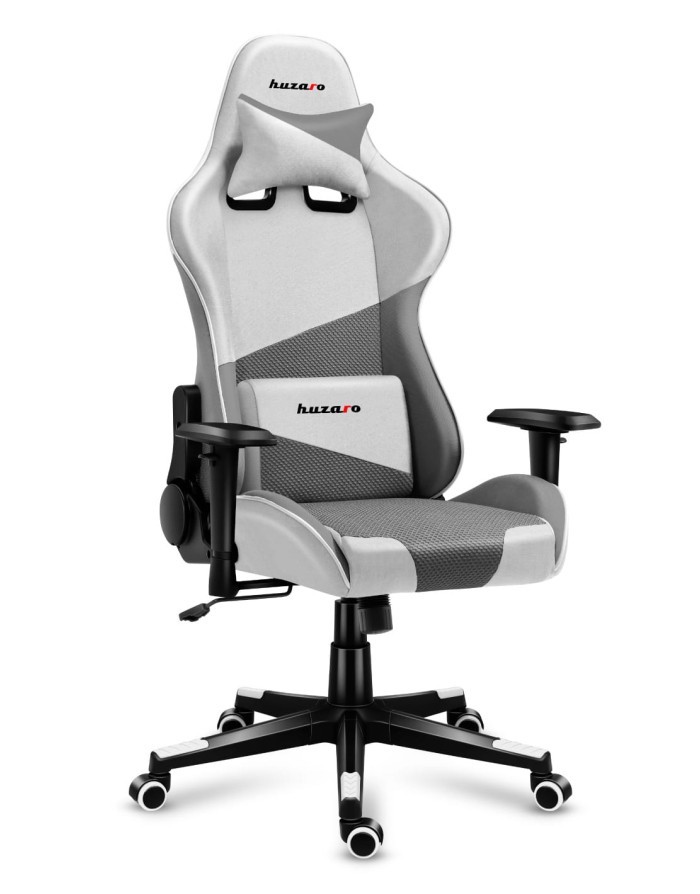 Huzaro Force 6.2 Sedia da gaming per PC Seduta a dondolo (culla) Grigio Bianco Offerta temporanea