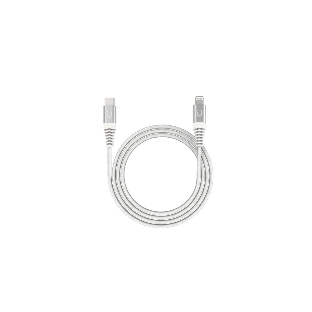 TUNIT Cavo di ricarica nylon intrecciato USB-C / Lightning - 1mt Italy