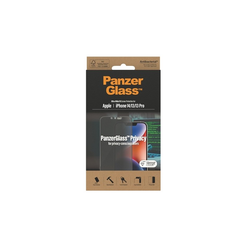 PanzerGlass PanzerGlass Apple iPhone 14/13/13 Pro UWF Privacy AB