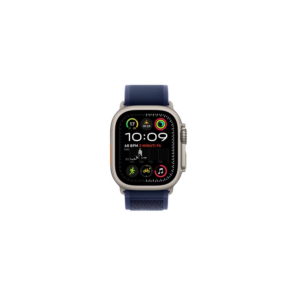 APPLE Apple Watch Ultra 2 GPS + Cellular 49mm Natural Titanium Case with Blue Trail Loop - S/M Offerta per la Festa della Mamma