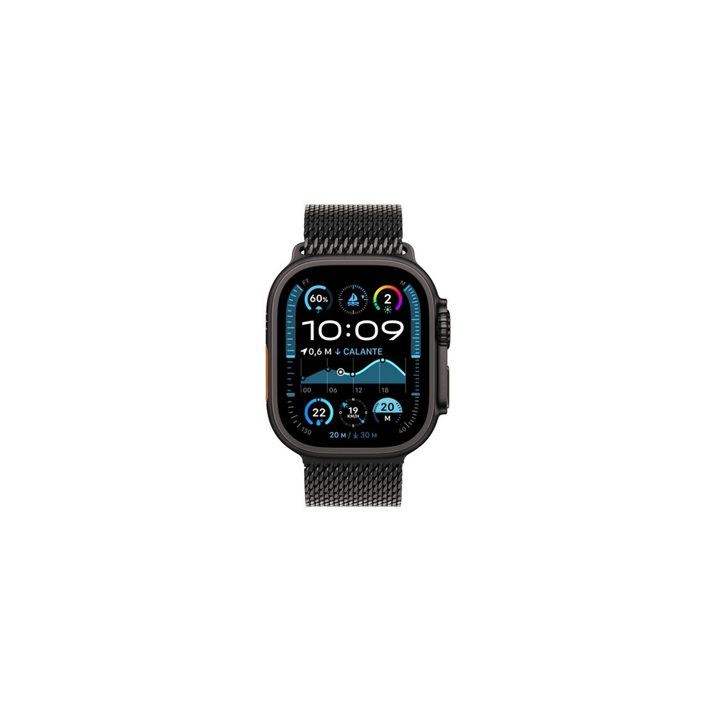 APPLE Apple Watch Ultra 2 GPS + Cellular 49mm Black Titanium Case with Black Titanium Milanese Loop - S Offerta temporanea