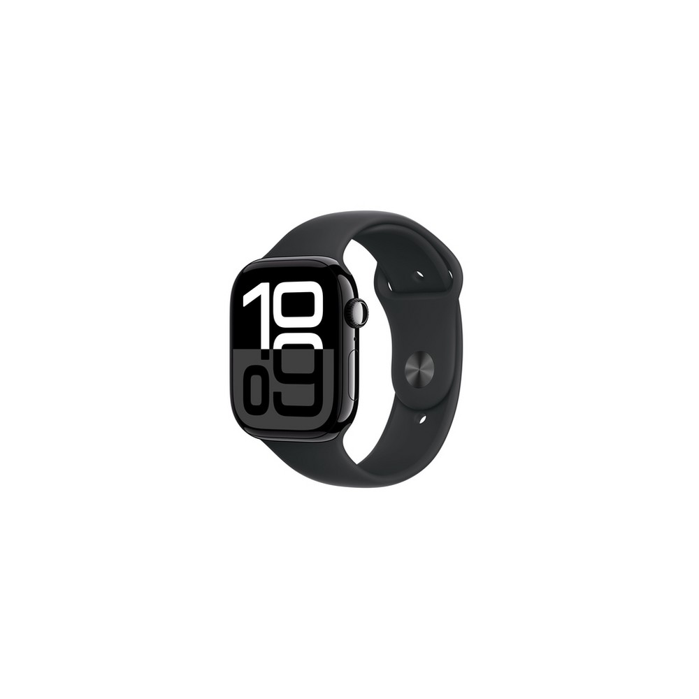APPLE Apple Watch Series 10 GPS 46mm Jet Black Aluminium Case with Black Sport Band - S/M Latest stili