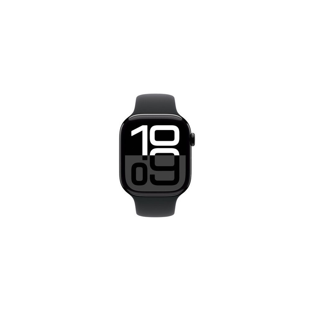 APPLE Apple Watch Series 10 GPS 46mm Jet Black Aluminium Case with Black Sport Band - S/M Latest stili