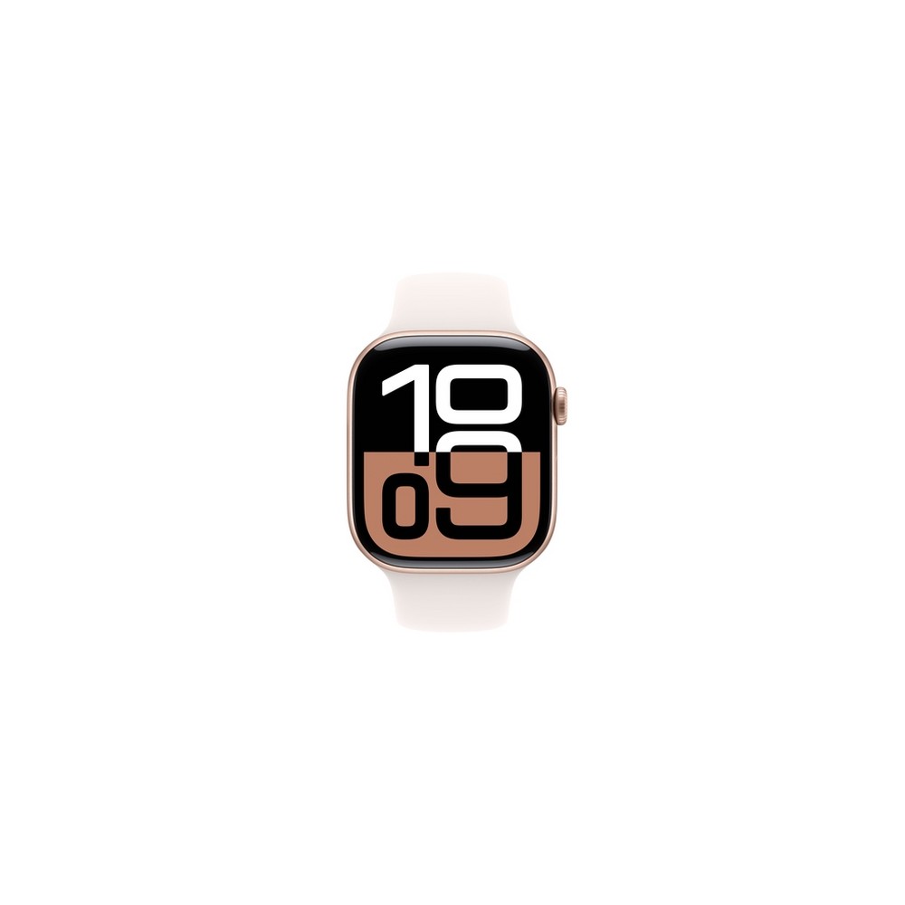 APPLE Apple Watch Series 10 GPS 46mm Rose Gold Aluminium Case with Light Blush Sport Band - M/L Fino al 50% di sconto