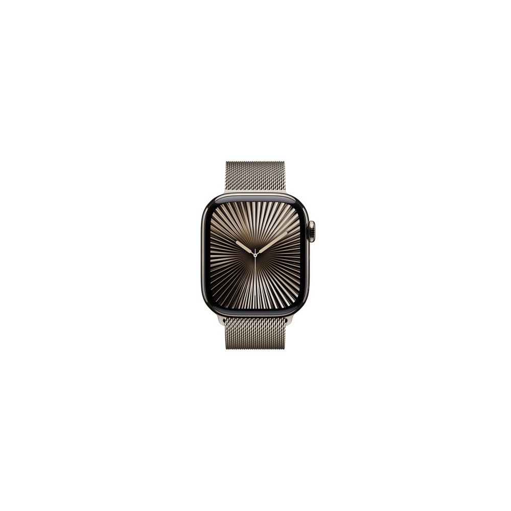 APPLE Apple Watch Series 10 GPS + Cellular 42mm Natural Titanium Case with Natural Milanese Loop Officina