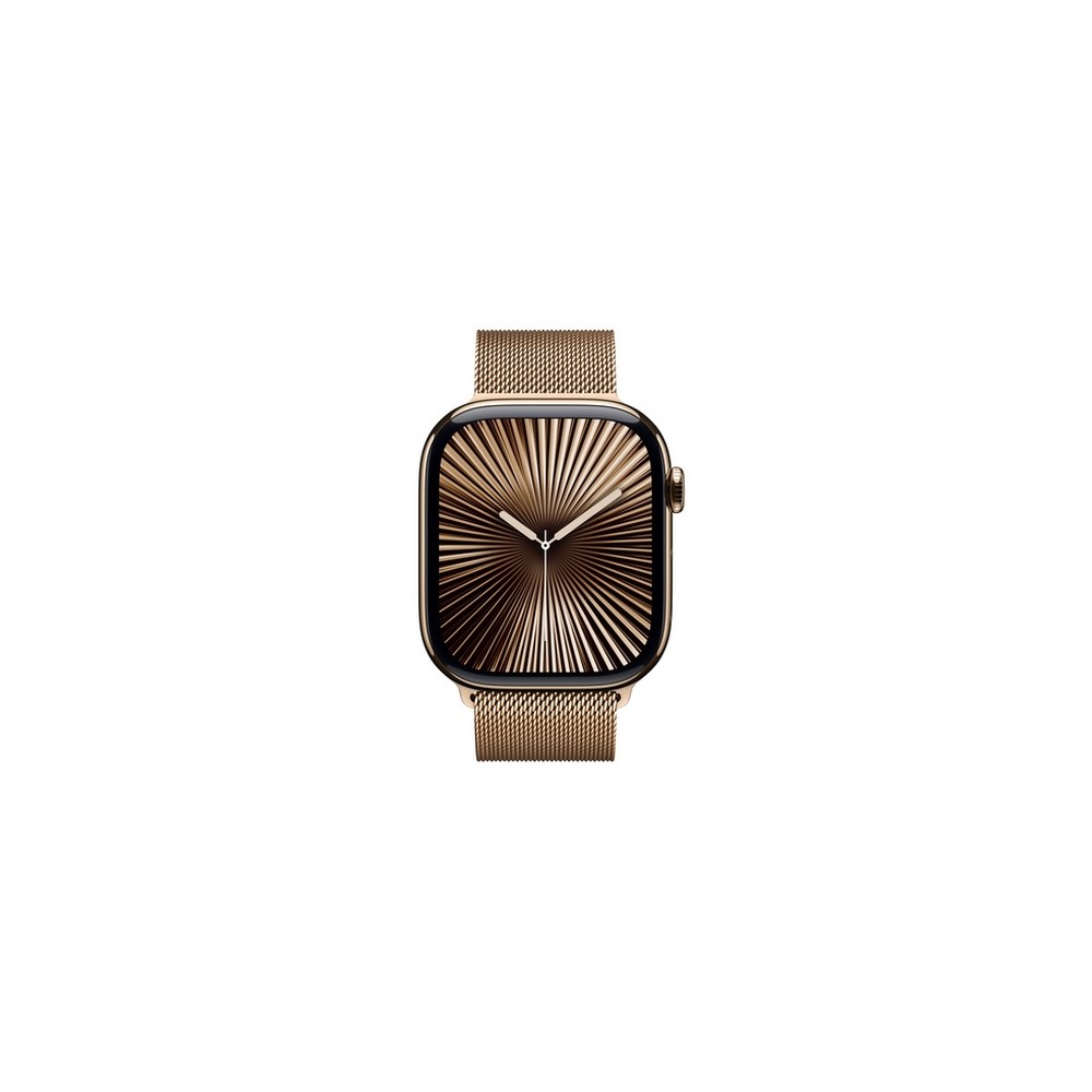 APPLE Apple Watch Series 10 GPS + Cellular 46mm Gold Titanium Case with Gold Milanese Loop - M/L Negozi Online