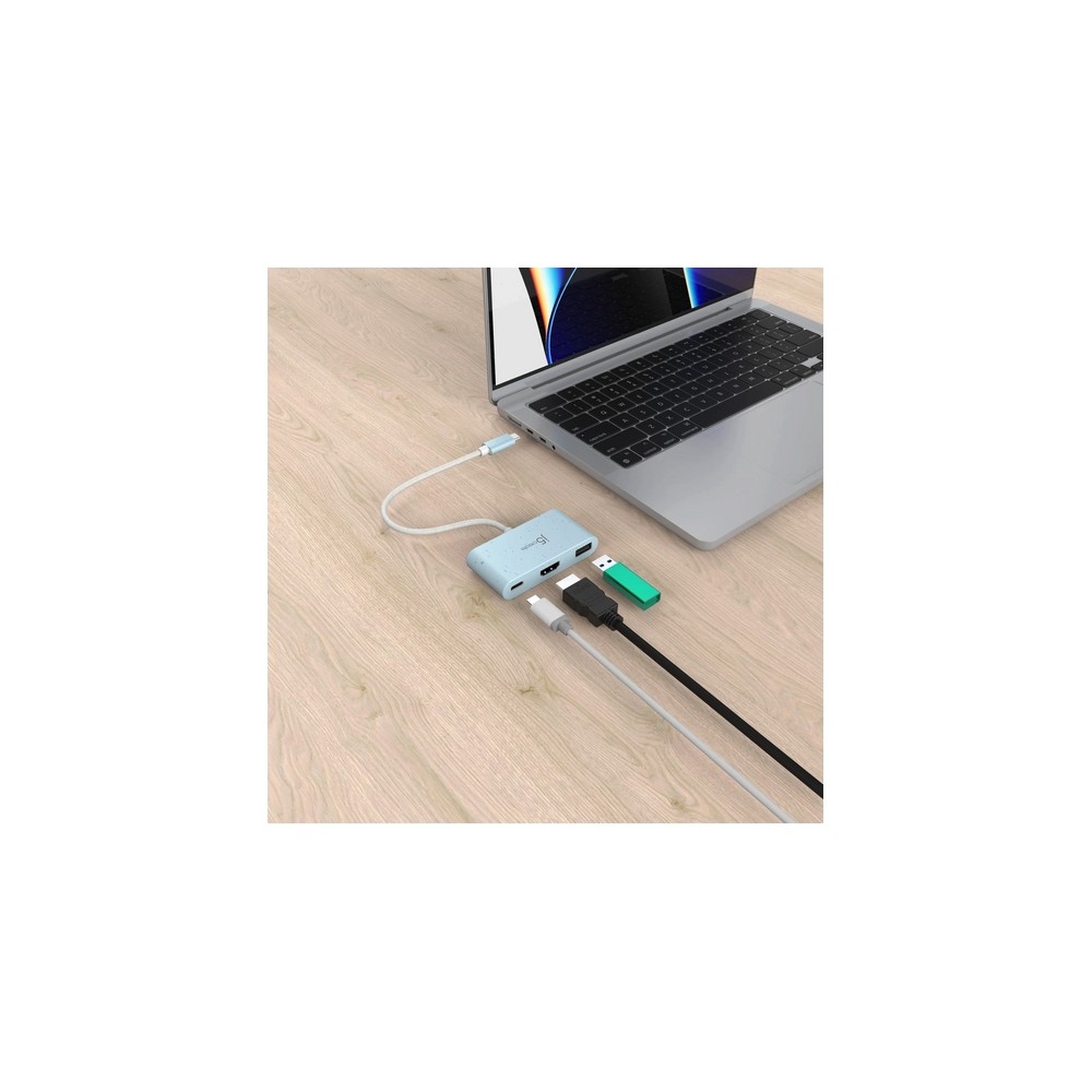 j5create Eco-Friendly USB-C to HDMI & USB Type-A with Power Delivery Latest fashion