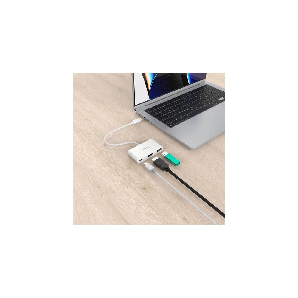 j5create Eco-Friendly USB-C to HDMI & USB Type-A with Power Delivery Offerta temporanea