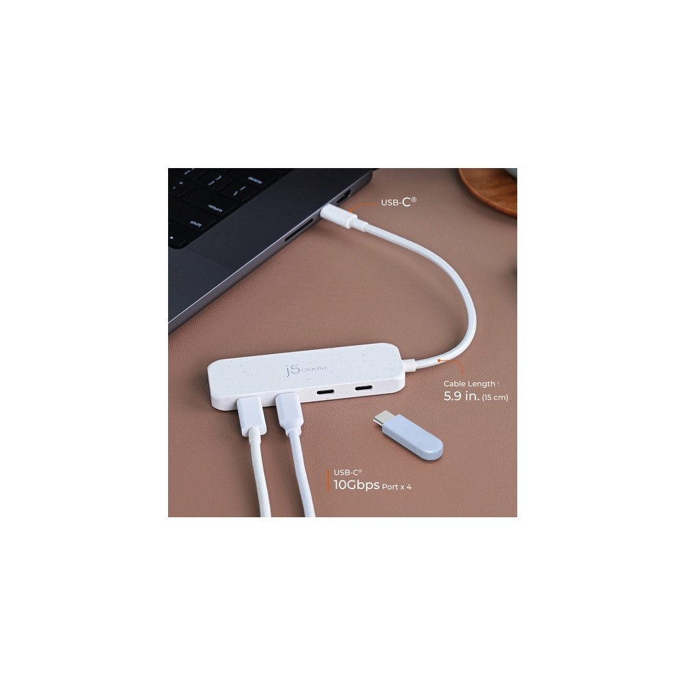 j5create Eco-Friendly USB-C to 4-Port Type-C Gen 2 Hub Comprane uno, ottenene uno gratis