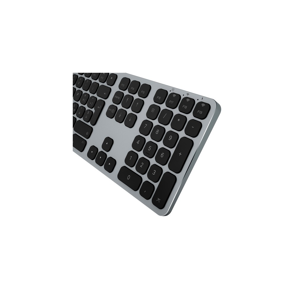 TUNIT Tastiera wireless in alluminio con tastierino numerico - Grigio Siderale ITA Sconti VIP