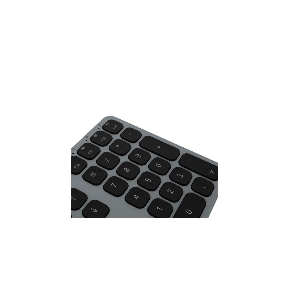 TUNIT Tastiera wireless in alluminio con tastierino numerico - Grigio Siderale ITA Sconti VIP