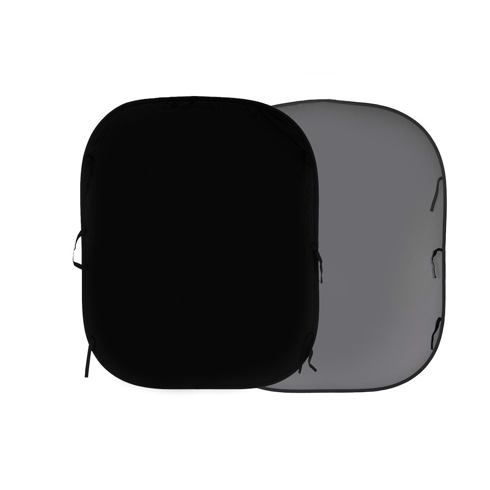 Manfrotto Fondale richiudibile Nero / Grigio medio 1 5 x 1 8m Enormi risparmi