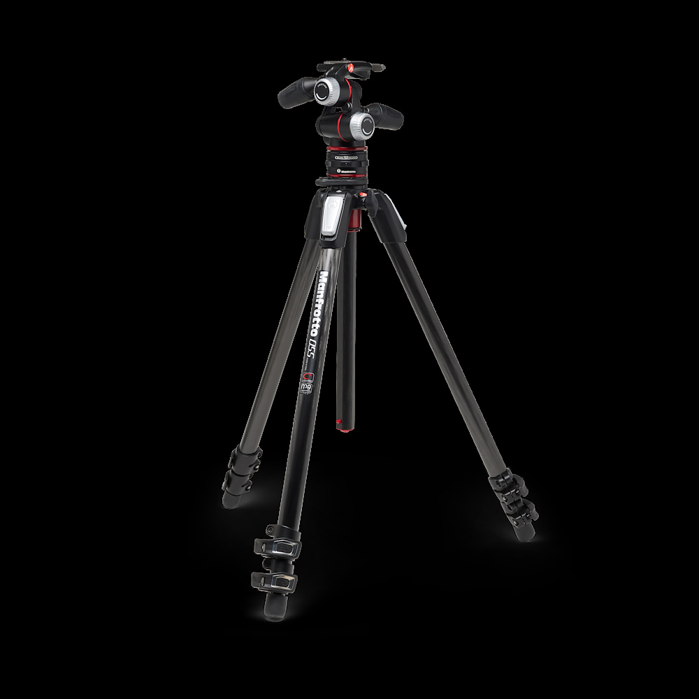 Manfrotto Treppiede 055 in Carbonio 3 Sezioni con Testa a 3 vie + MOVE Super Saving Price