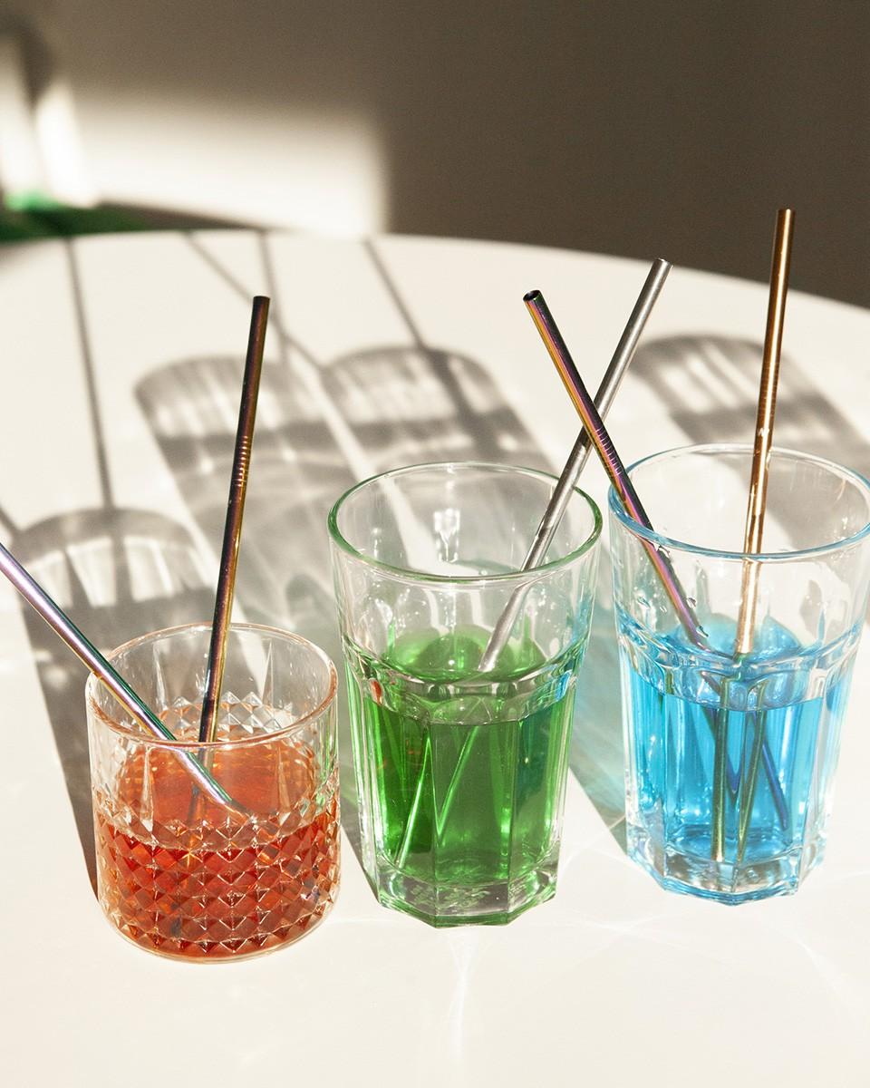 ﻿Wood'd METAL STRAWS Nuovo