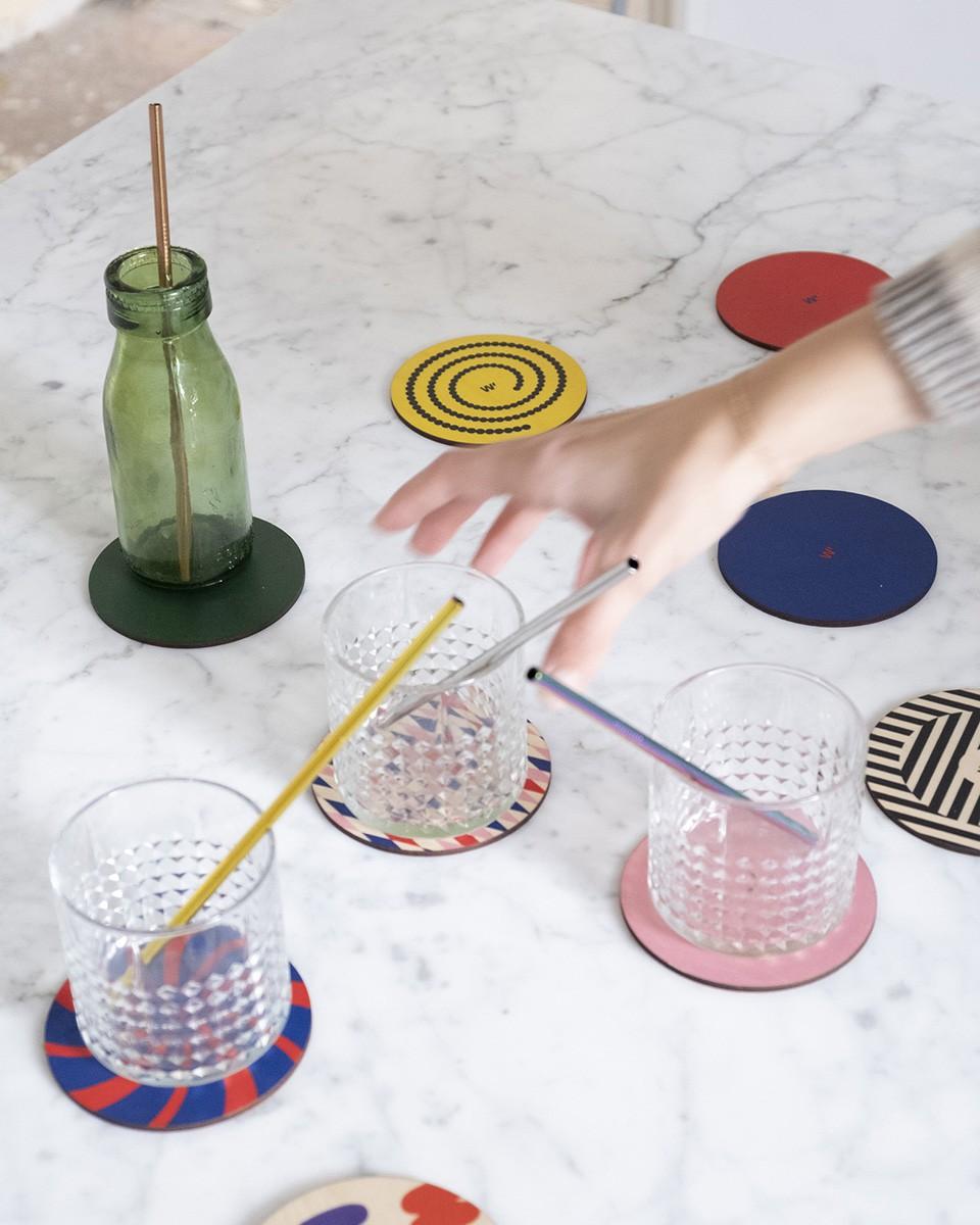 Wood'd FUNKY COASTERS SET Novità
