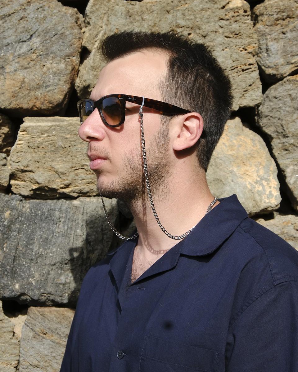 Wood'd Eyeglasses Lace Large Silvered Online