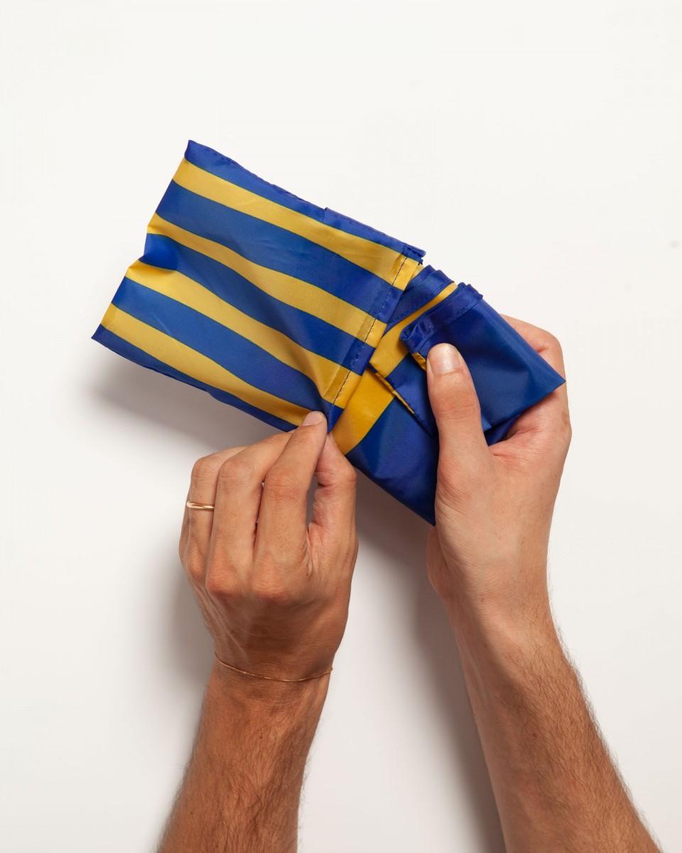 Wood'd Stripes Blue Bag In Vendita