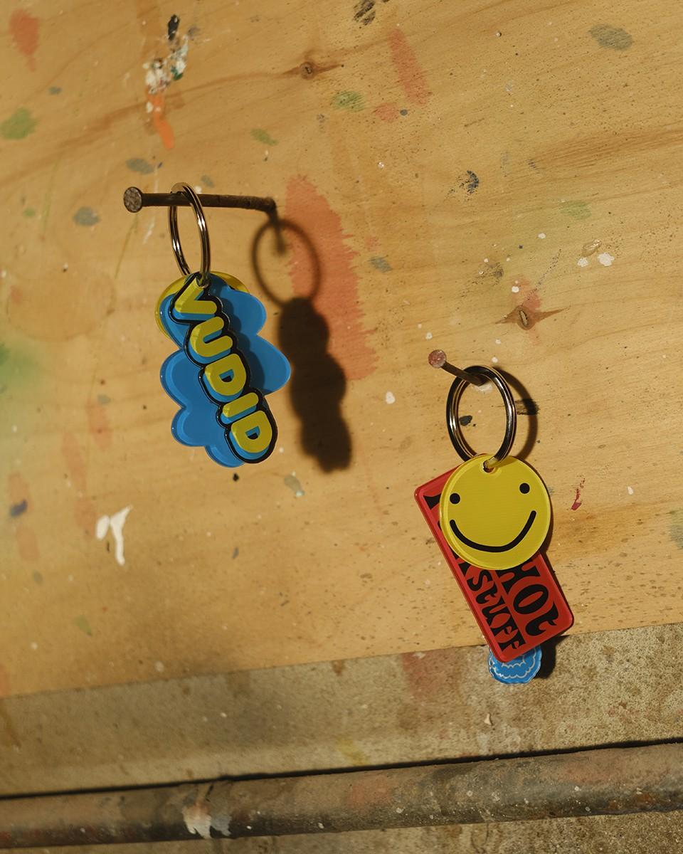 Wood'd Crazy Smile Keychain Saldi Di Fabbrica