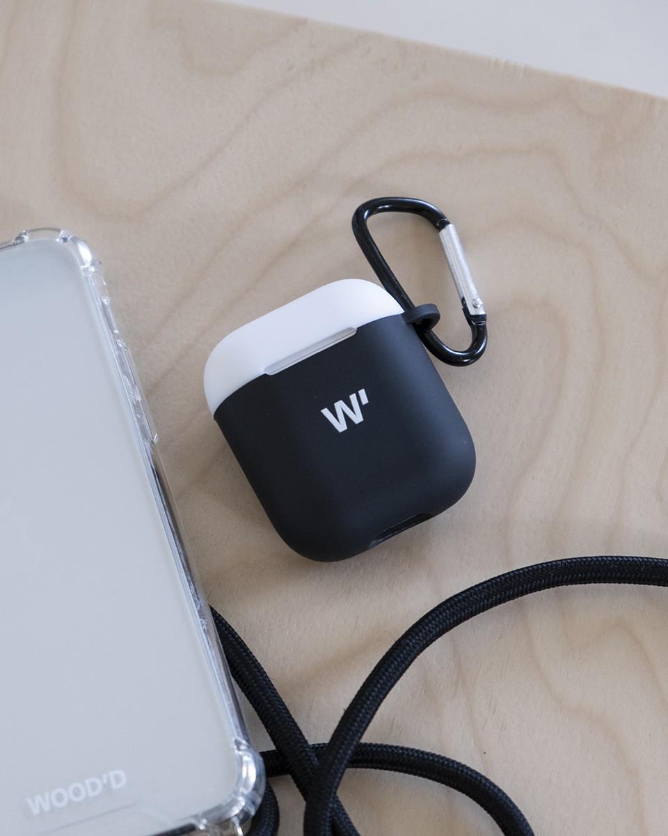 Wood'd AirPods Case Block Black Consegna Veloce